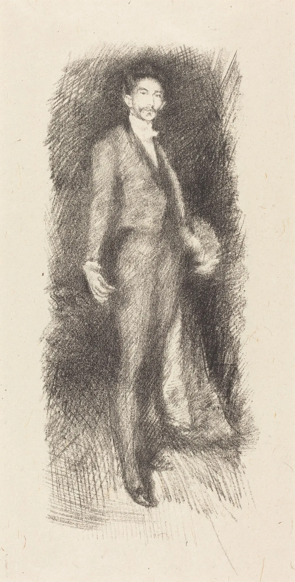 Count Robert de Montesquiou, No. 2, by James McNeill Whistler, ink, 1894