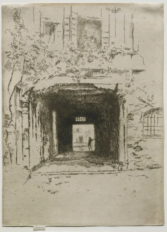 Doorway and Vine, by James McNeill Whistler, 1886