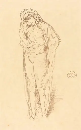 Draped Figure, Standing, by James McNeill Whistler