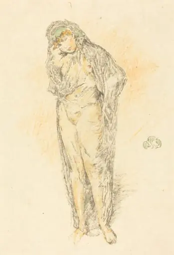 Draped Figure, Standing, by James McNeill Whistler