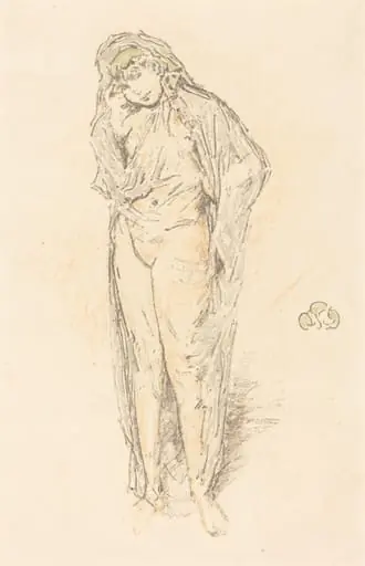 Draped Figure, Standing, by James McNeill Whistler