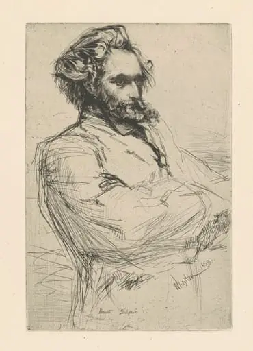 Drouet, by James McNeill Whistler