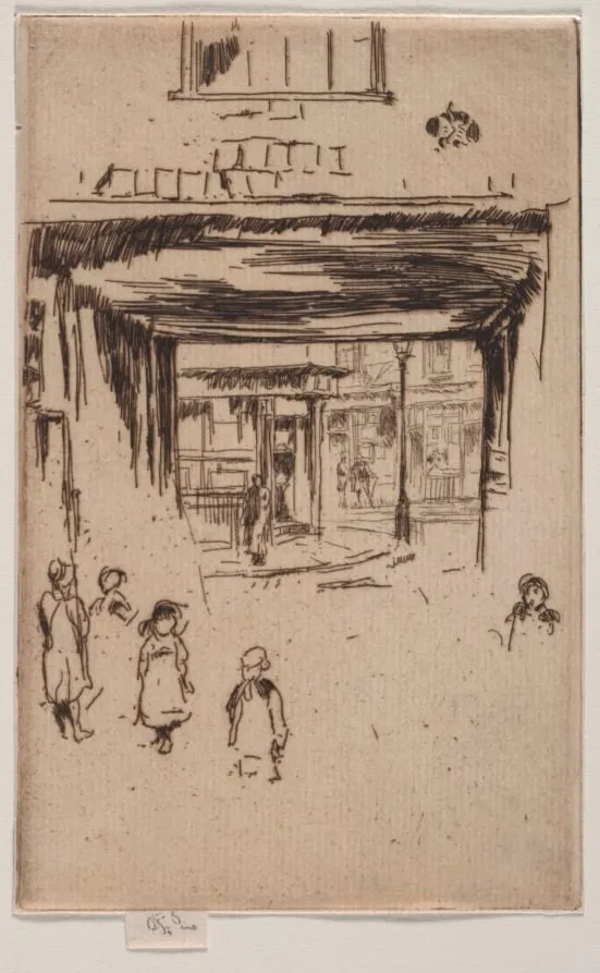 Drury Lane, by James McNeill Whistler, 1880