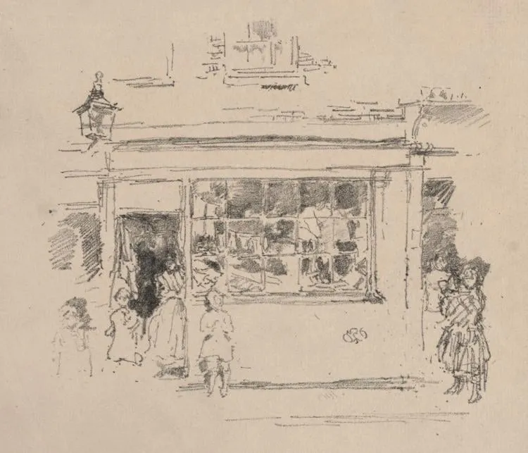 Drury Lane Rags, by James McNeill Whistler, 1888
