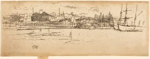 Dry-Dock, Southampton, by James McNeill Whistler