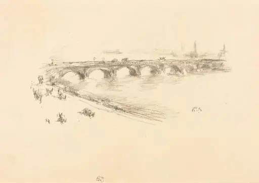 Evening, Little Waterloo Bridge, by James McNeill Whistler
