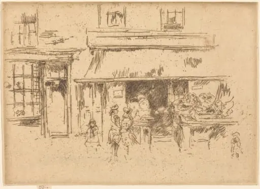Exeter Street, by James McNeill Whistler