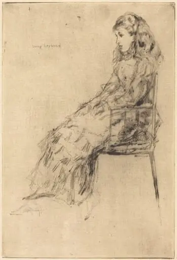 Fanny Leyland, by James McNeill Whistler, 1873