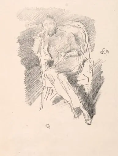 Firelight - Joseph Pennell, No. 2, by James McNeill Whistler