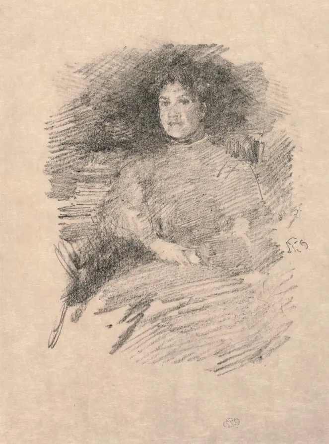 Firelight (Mrs. Pennell), by James McNeill Whistler, 1896