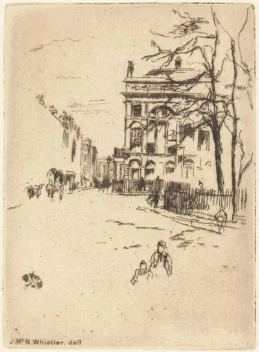 Fitzroy Square, by James McNeill Whistler