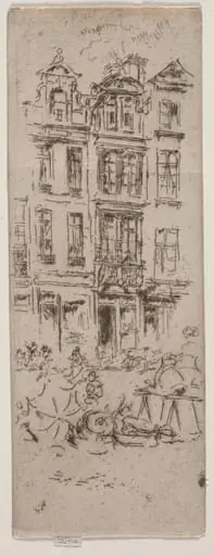 Flower Market, Brussels, by James McNeill Whistler