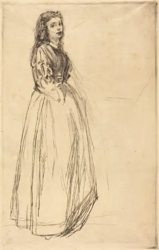 Fumette, Standing, by James McNeill Whistler