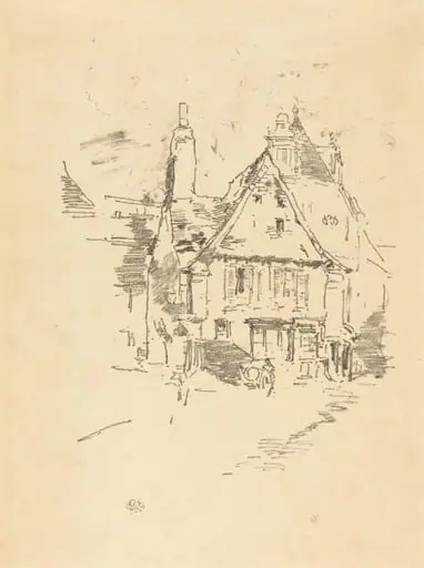 Gabled Roofs, by James McNeill Whistler