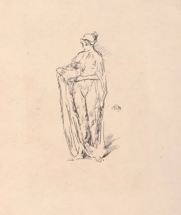 Girl with Bowl, by James McNeill Whistler, 1895