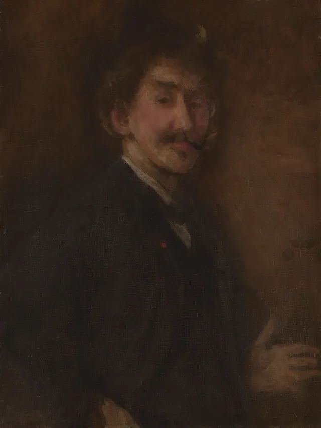 Gold and Brown: Self-Portrait