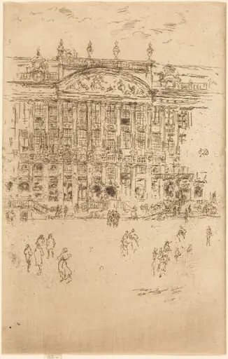 Grand' Place, Brussels, by James McNeill Whistler
