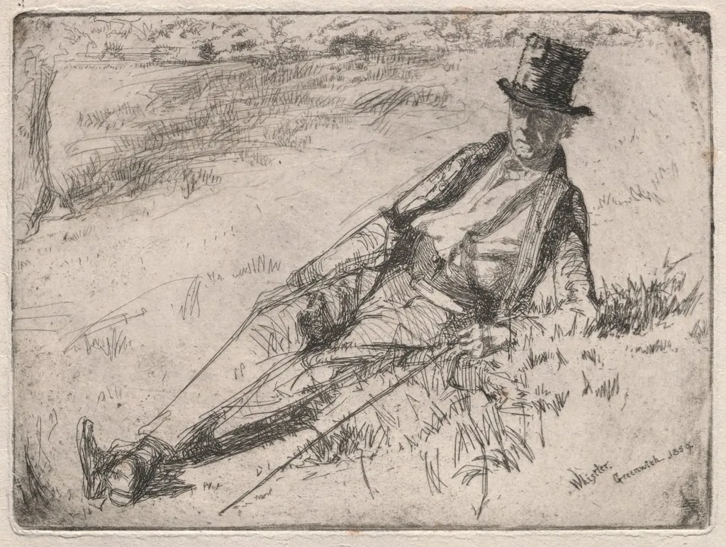 Greenwich Pensioner, by James McNeill Whistler, 1859