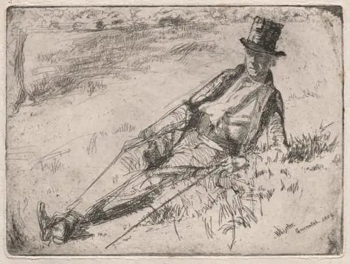 Greenwich Pensioner, by James McNeill Whistler