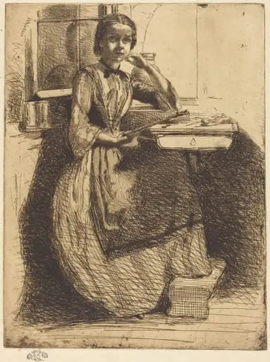 Gretchen at Heidelberg, by James McNeill Whistler