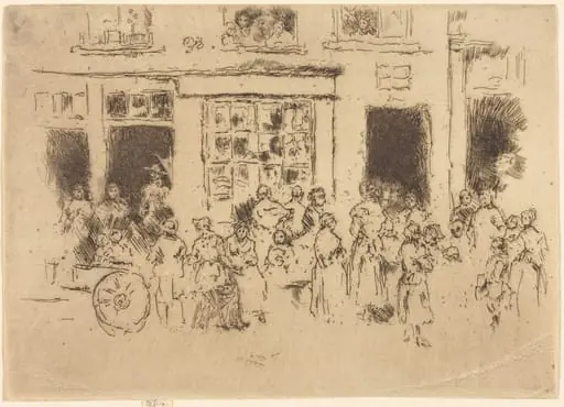 High Street, Brussels, by James McNeill Whistler