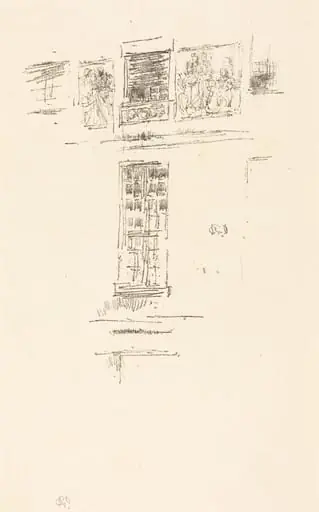 Hôtel Colbert, Windows, by James McNeill Whistler