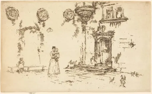 Hotel Lallement, Bourges, by James McNeill Whistler