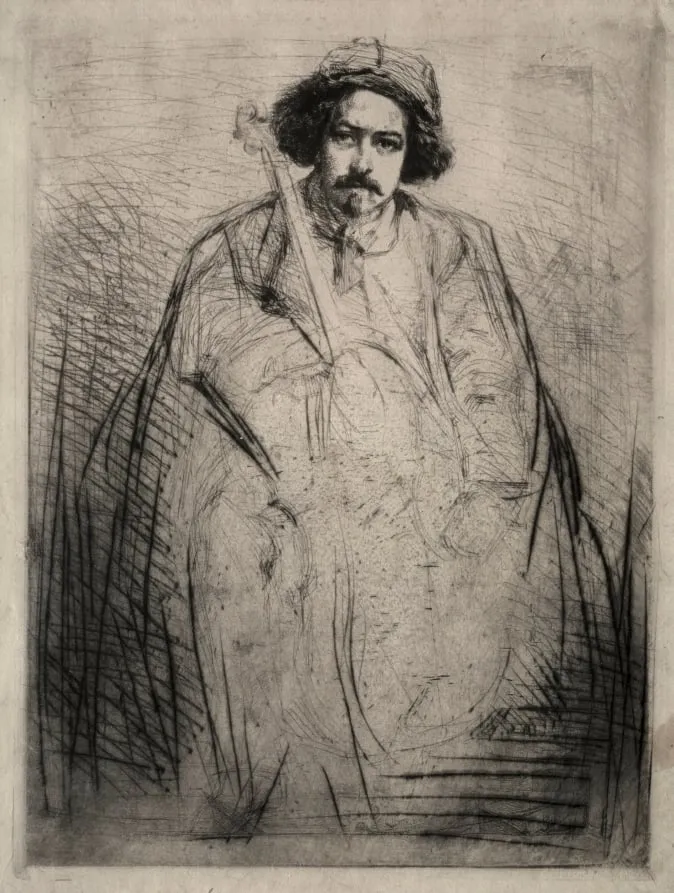 J. Becquet, Sculptor, by James McNeill Whistler, 1859