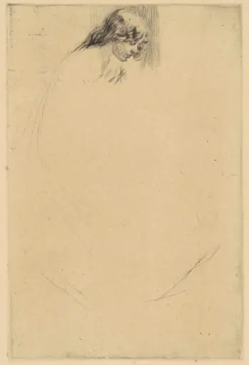 Jo's Bent Head, by James McNeill Whistler