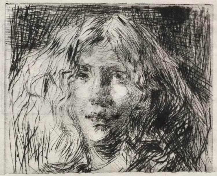 Joanna Hefferman, "La Belle Irlandaise", by James McNeill Whistler, 1866