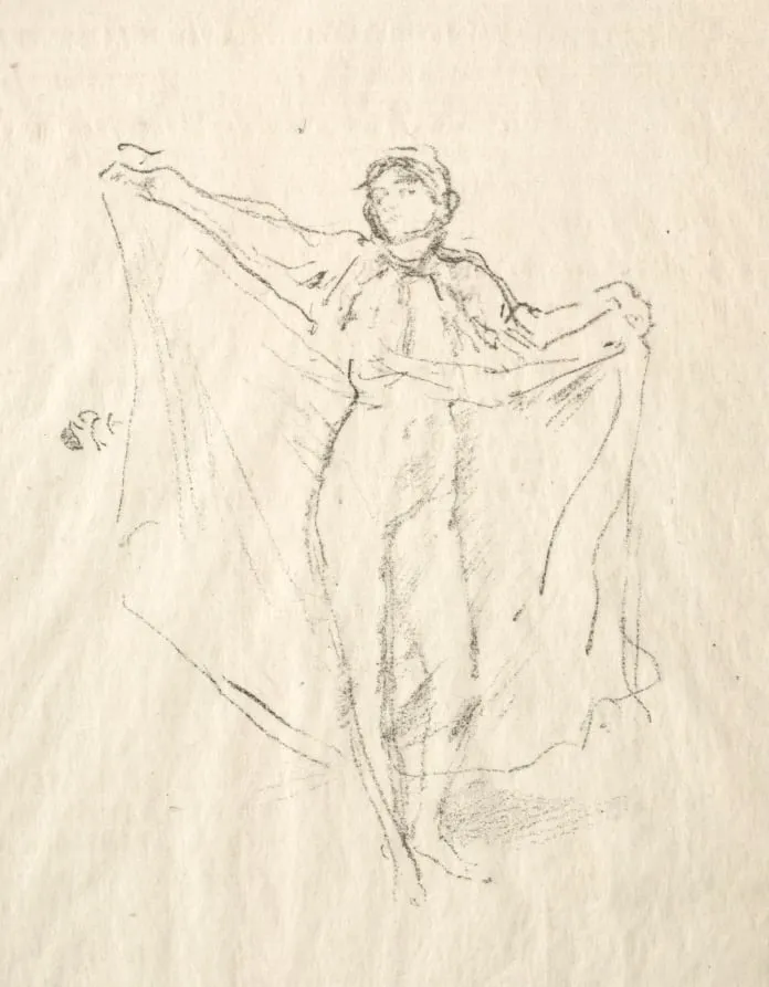 La Danseuse - A Study of the Nude, by James McNeill Whistler, 1891