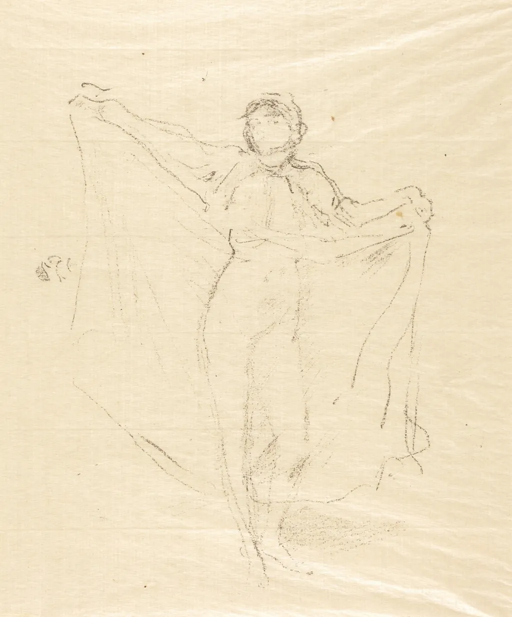La Danseuse: A Study of the Nude, by James McNeill Whistler, ink, 1891