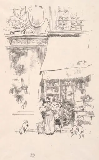La fruitière de la Rue de Grenelle, by James McNeill Whistler