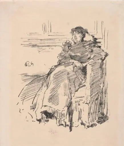 La Robe Rouge, by James McNeill Whistler
