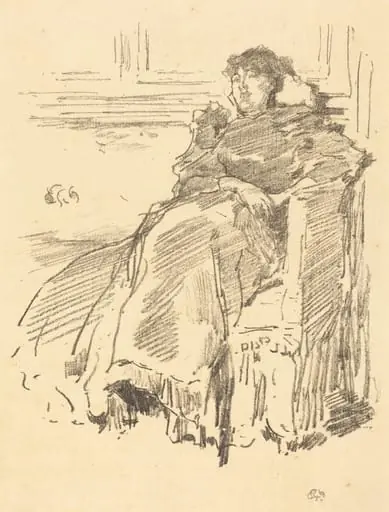La Robe Rouge, by James McNeill Whistler