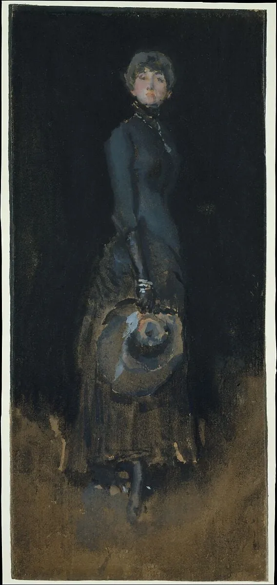 Lady in Gray, by James McNeill Whistler, watercolor, 1883