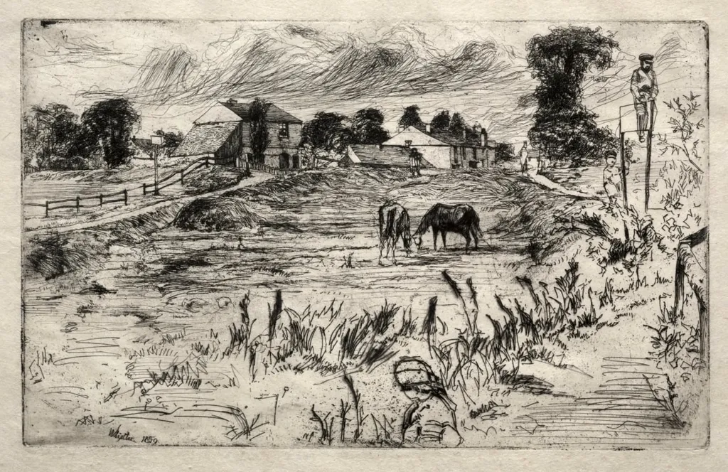 Landscape with the Horse, by James McNeill Whistler, 1859