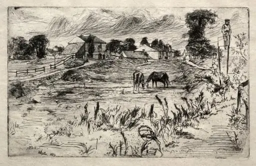 Landscape with the Horse, by James McNeill Whistler