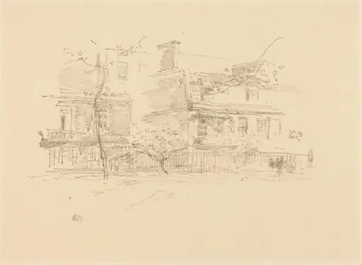 Lindsay Row, Chelsea, by James McNeill Whistler