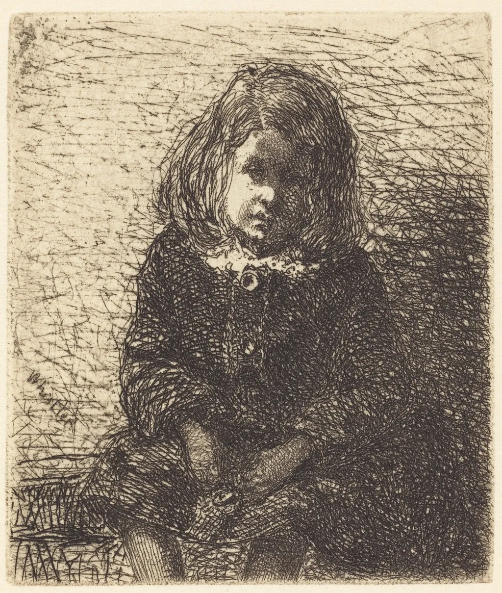 Little Arthur, by James McNeill Whistler, ink, 1858