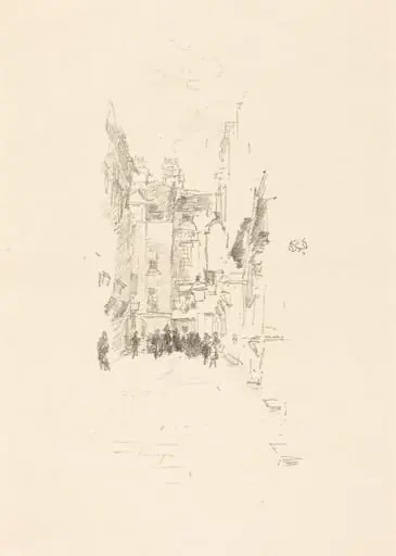 Little Court, Cloth Fair, by James McNeill Whistler