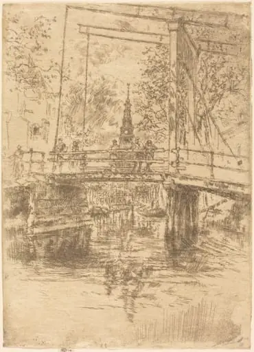 Little Drawbridge, Amsterdam, by James McNeill Whistler