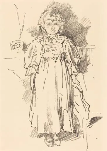 Little Evelyn, by James McNeill Whistler