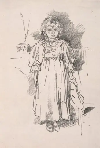 Little Evelyn, by James McNeill Whistler