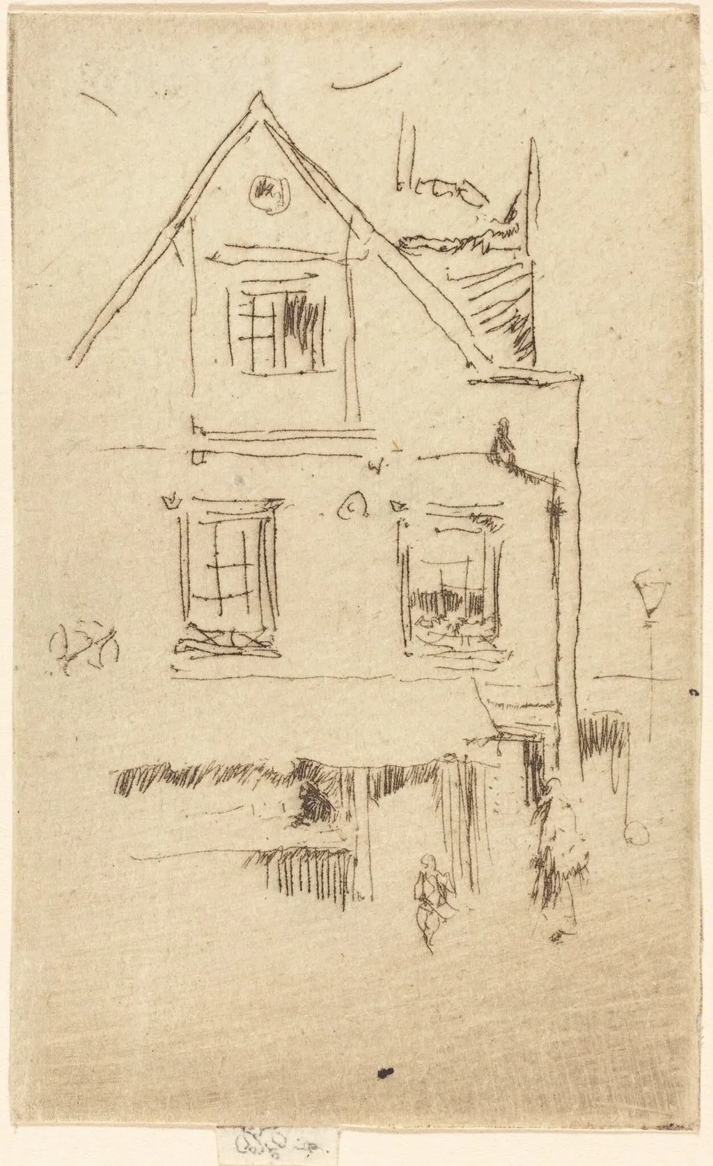 Little Maunder's, by James McNeill Whistler, ink, 1868
