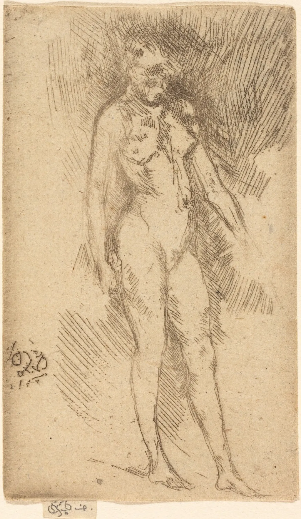 Little Nude Figure, by James McNeill Whistler, ink, 1868