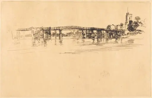 Little Putney No. 1, by James McNeill Whistler