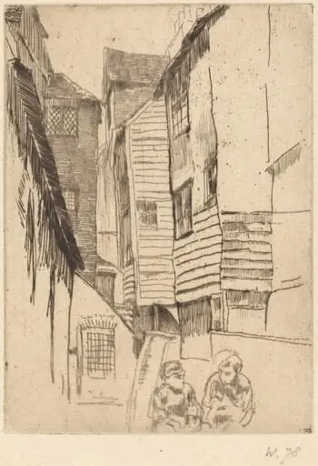 Little Smithfield, by James McNeill Whistler