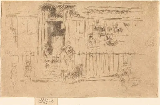 Little Steps, Chelsea, by James McNeill Whistler