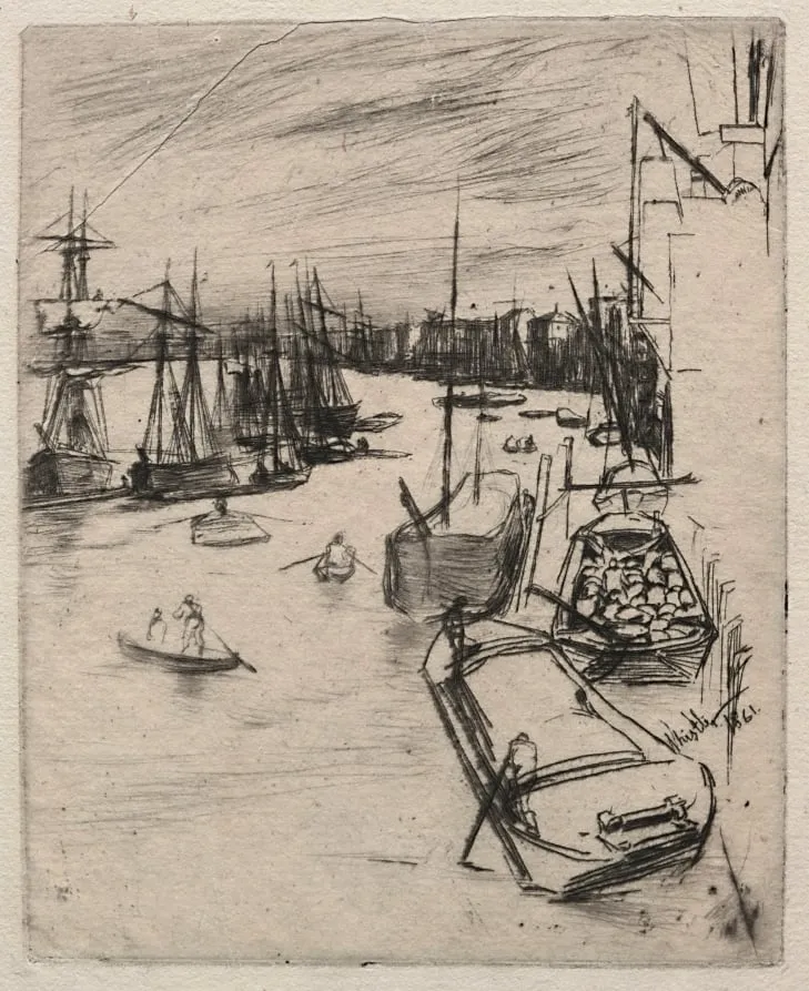 Little Wapping, by James McNeill Whistler, 1861